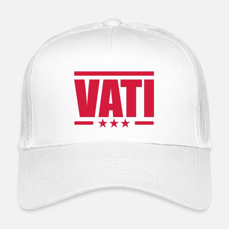 Vati - Kinder Trucker-Cap - Weiß