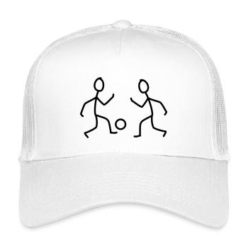 le football - Casquette trucker enfant - blanc - Devant