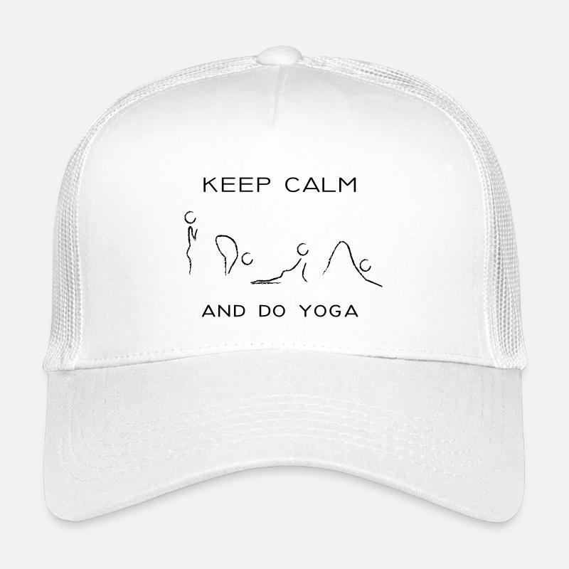 keep calm and do yoga Kinder Trucker-Cap