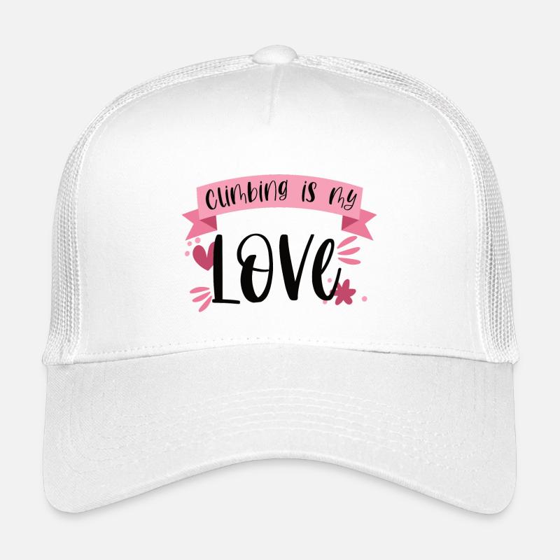 Climbing Mountaineering Mountains Love Gift Kids’ Trucker Cap