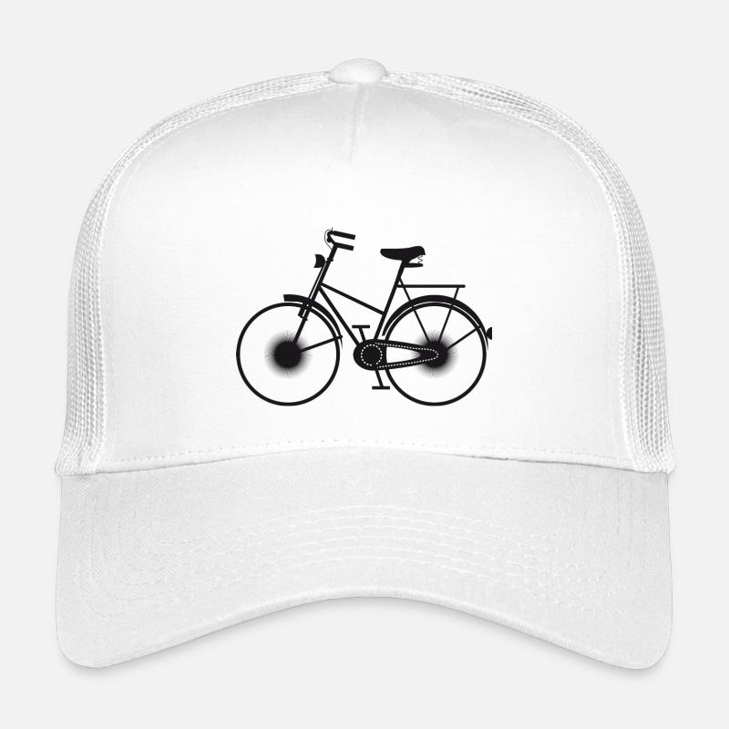 black bike silhouette Kids’ Trucker Cap