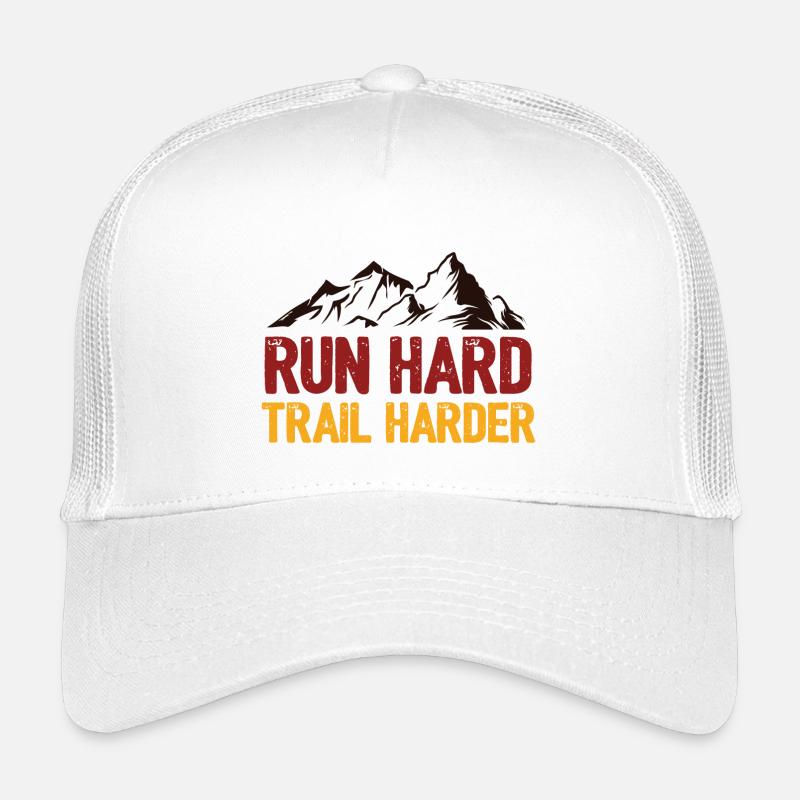 Run Hard. Trail Harder. Kids’ Trucker Cap