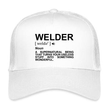 Welder Meaning - Kids’ Trucker Cap - white - Front