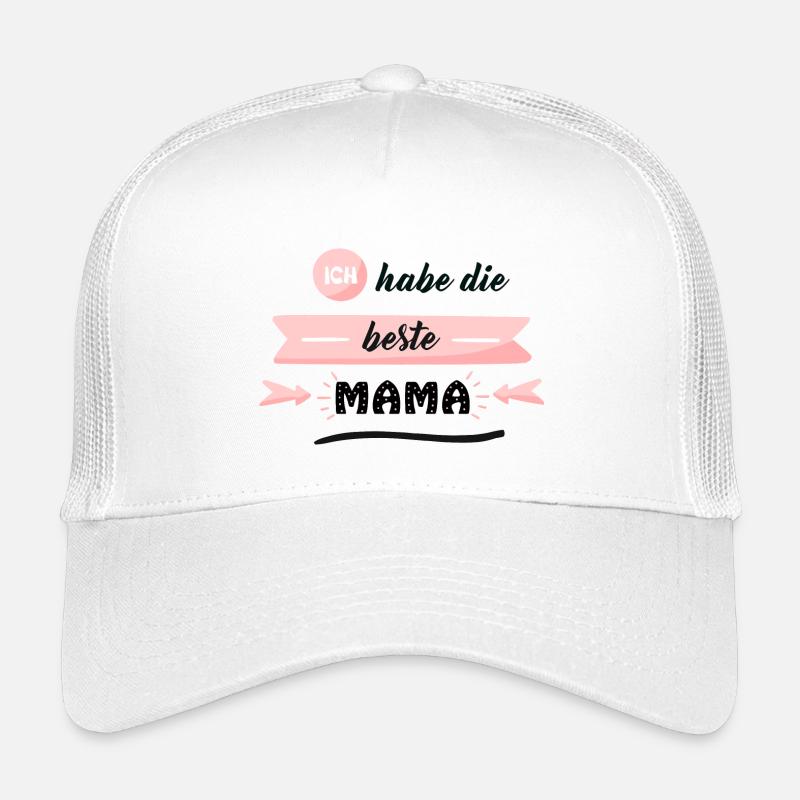 Ich habe die beste MAMA - Kinder Trucker-Cap - Weiß