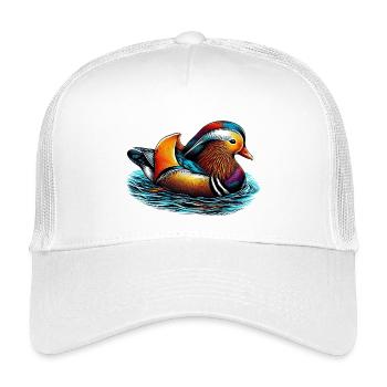 Mandarin duck - Kids’ Trucker Cap - white - Front