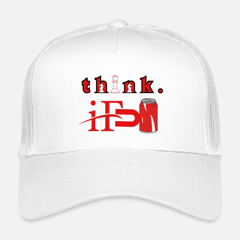 Denk an Chess Red Can Graphic Kinder Trucker-Cap