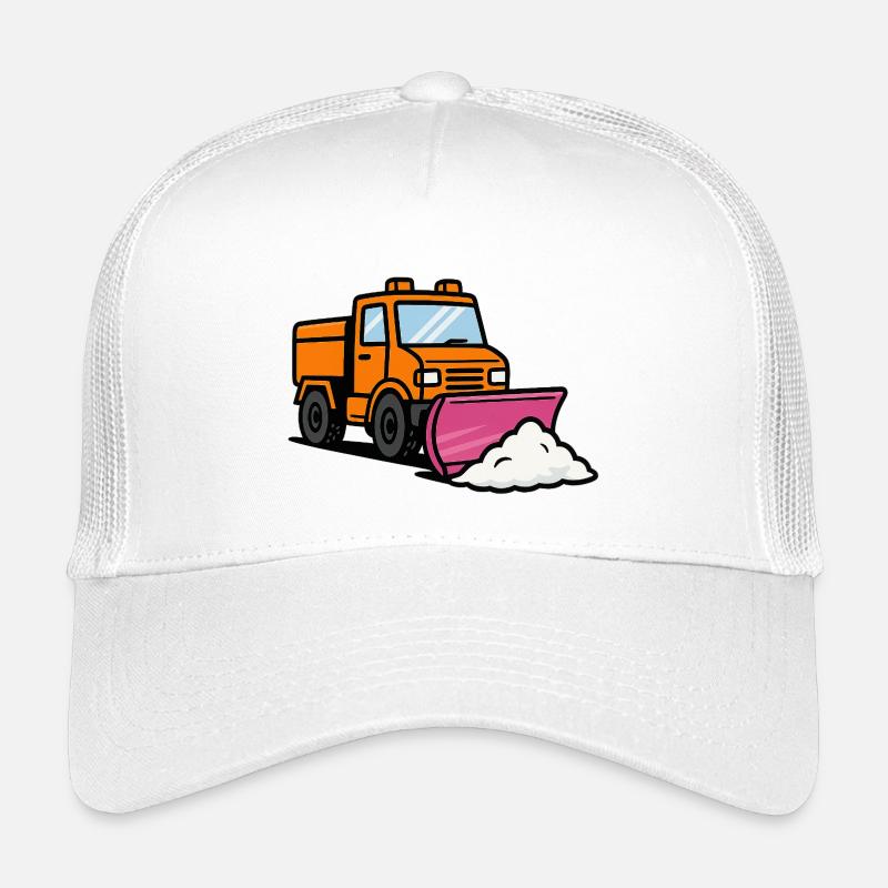 Lustiger Schneepflug mit Schneeschieber Kinder Trucker-Cap