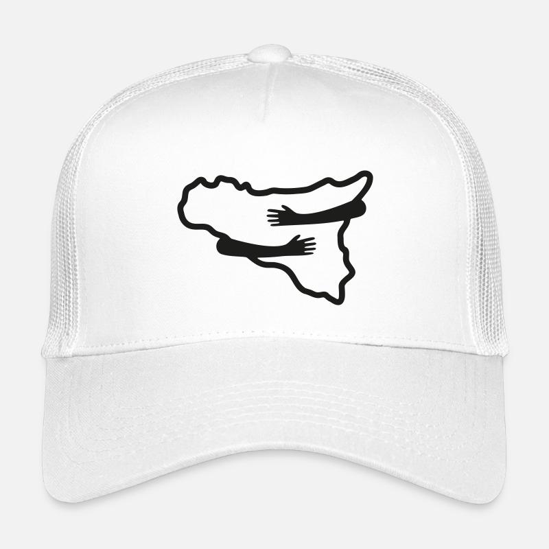 Sizilien im Herzen – Minimalversion - Kinder Trucker-Cap - Weiß