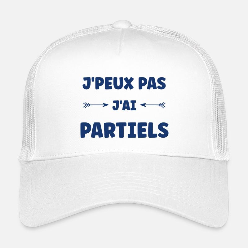 Jpeux pas j'ai partiels Casquette trucker enfant