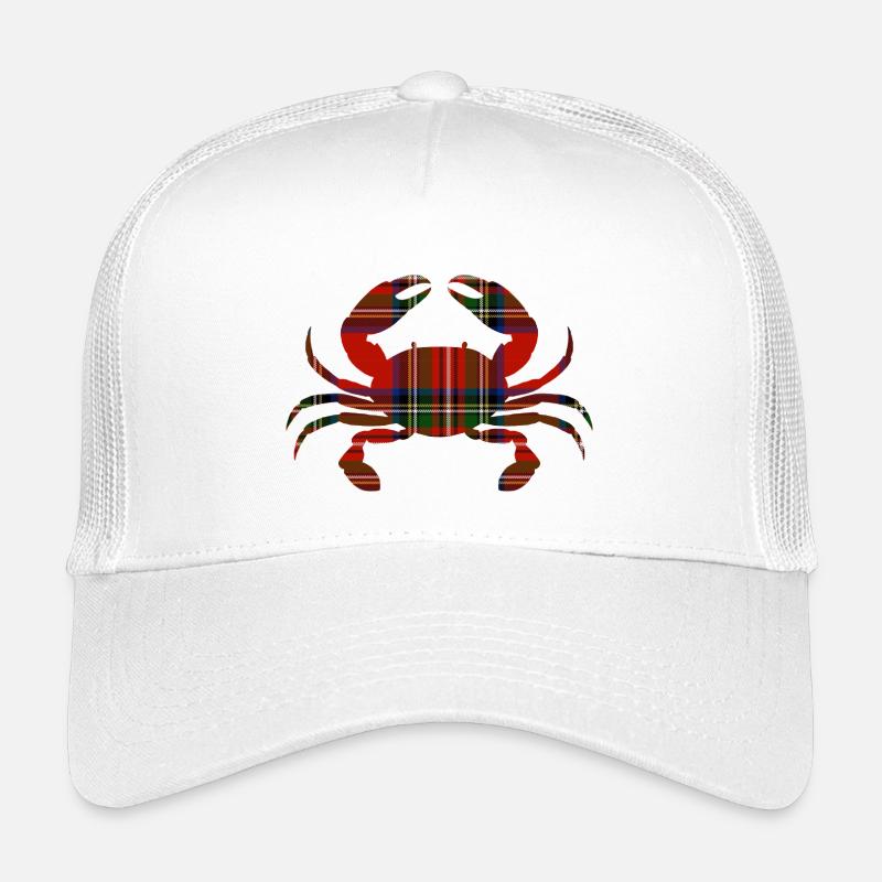 Tartankrabbe - Kinder Trucker-Cap - Weiß