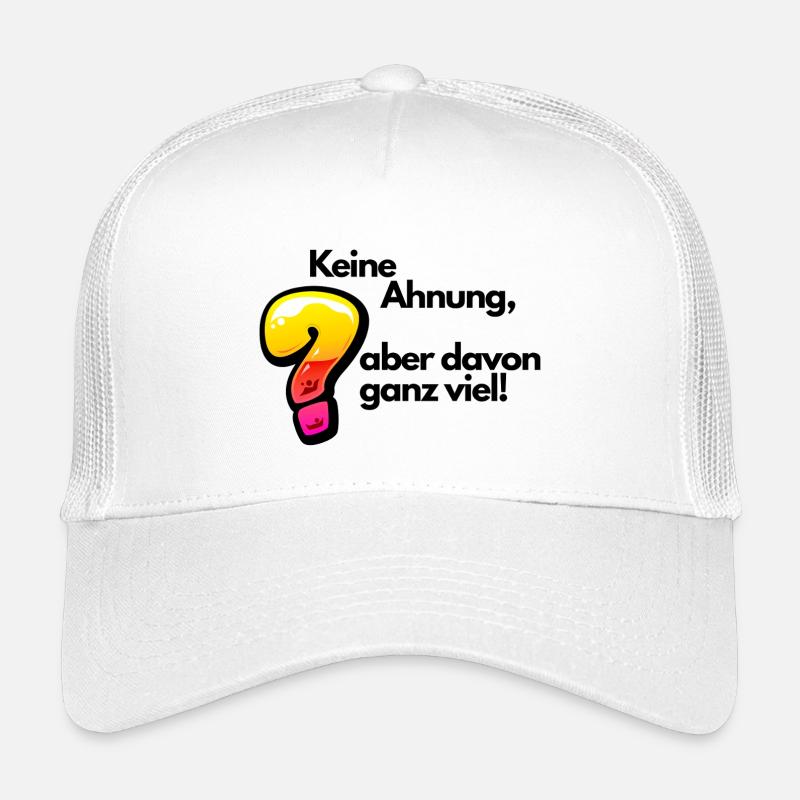 Witziger Spruch Keine Ahnung - Kinder Trucker-Cap - Weiß