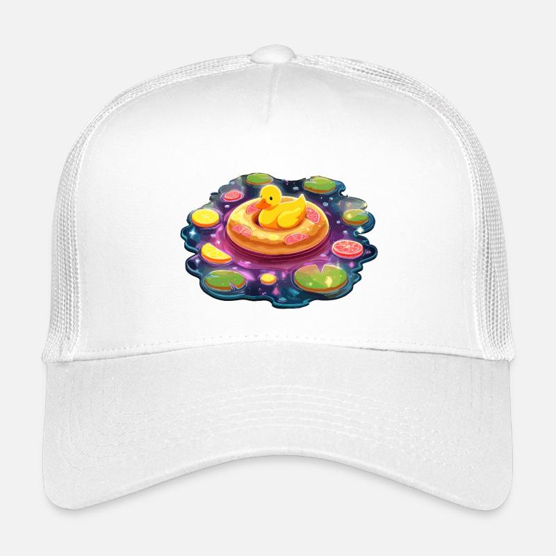 Donut-Enten im Galaxie-See Kinder Trucker-Cap