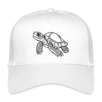 Tortue Tortues - Casquette trucker enfant - blanc - Devant