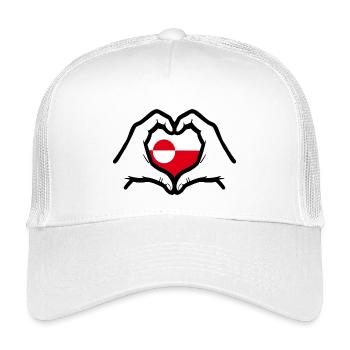 Grönland Liebe - Kinder Trucker-Cap - Weiß - Vorne