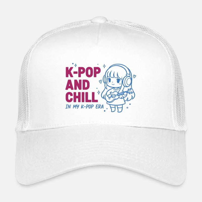 K-Pop et chill à mon époque K-Pop Musique coréenne Casquette trucker enfant