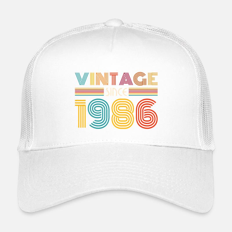 Retro 1986-striper Trucker cap barn