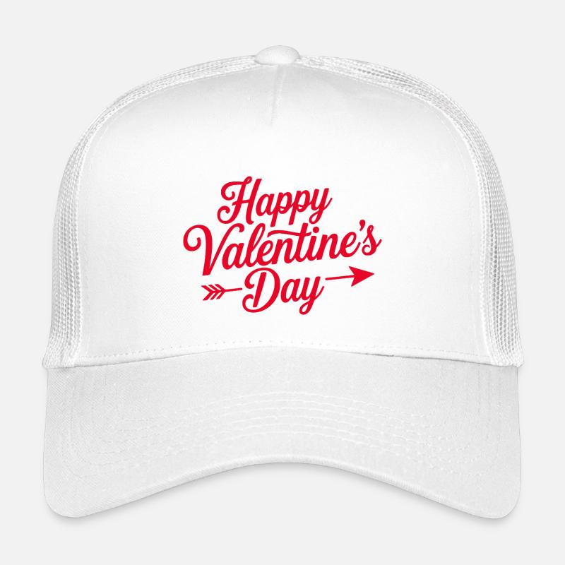 Valentine Script Heart Arrow Kids’ Trucker Cap