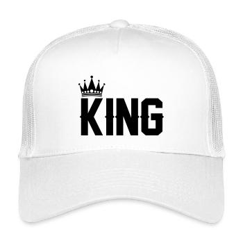 King - Kids’ Trucker Cap - white - Front