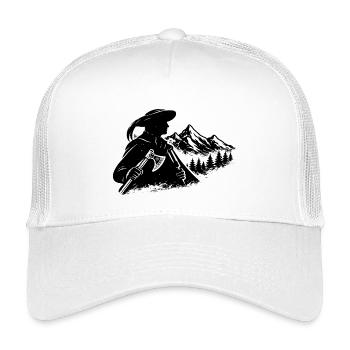 Polnisches Hochlander-Bergvolksdesign - Kinder Trucker-Cap - Weiß - Vorne