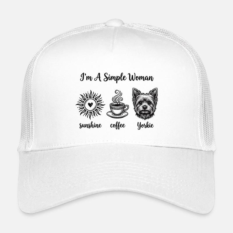 Einfache Yorkie-Liebhaberinnen Kinder Trucker-Cap
