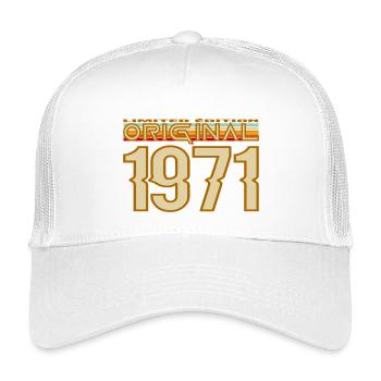 Original 1971 Typographie Rétro - Casquette trucker enfant - blanc - Devant