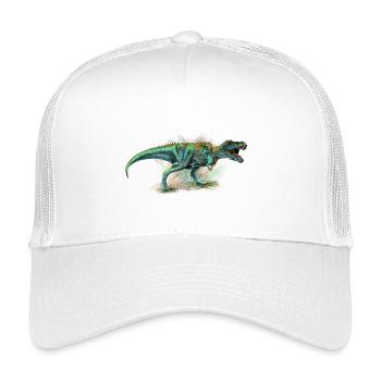 Dinosaurier - Kinder Trucker-Cap - Weiß - Vorne