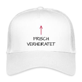 Frisch verheiratet Flitterwochen Hochzeitsreise - Kinder Trucker-Cap - Weiß - Vorne