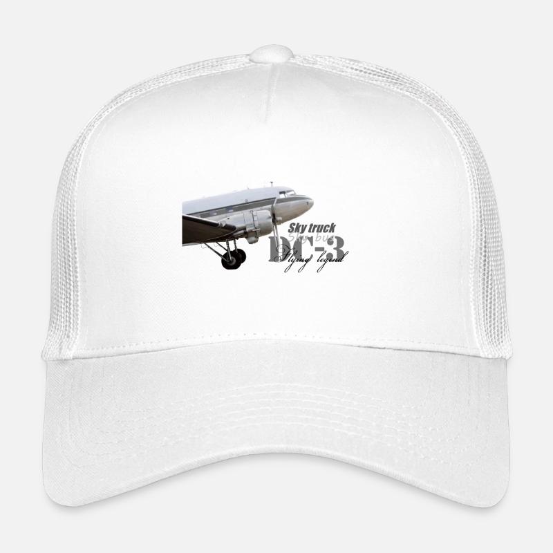 DC-3 - Kinder Trucker-Cap - Weiß