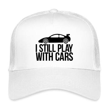 auto - Kinder Trucker-Cap - Weiß - Vorne