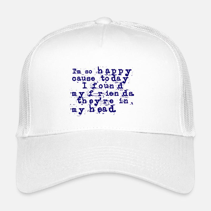 Paroles de lithium - Nirvana - Casquette trucker enfant - blanc
