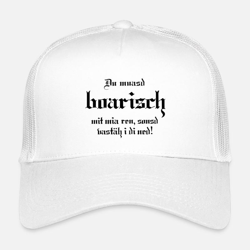 Boarisch - Kinder Trucker-Cap - Weiß