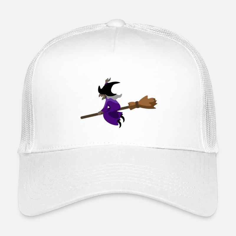 La sorcière vole sur le balai Casquette trucker enfant