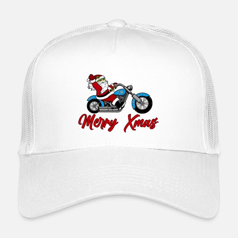 Santa Motorrad – Xmas Ride Kinder Trucker-Cap