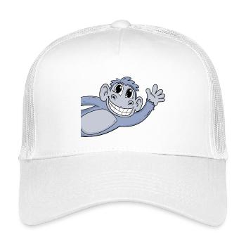 Salutation des singes - Casquette trucker enfant - blanc - Devant