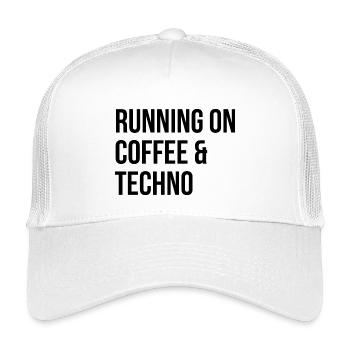 Techno - Kinder Trucker-Cap - Weiß - Vorne