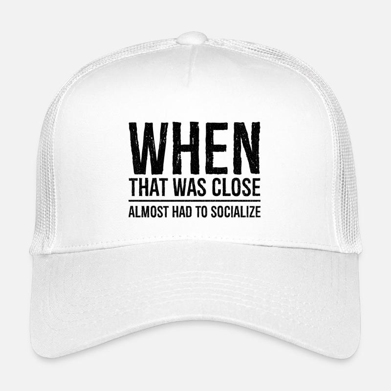 Als das eng war lustiges Hemd - Kinder Trucker-Cap - Weiß