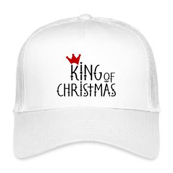 Regal Krone Design auf Hoodies und T-Shirts - Kinder Trucker-Cap - Weiß - Vorne