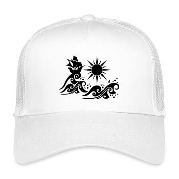 Black Galleon - Kids’ Trucker Cap - white - Front