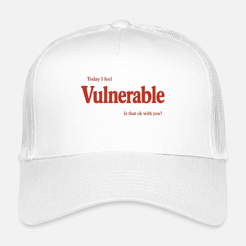 vulnerable_-2- - Casquette trucker enfant - blanc