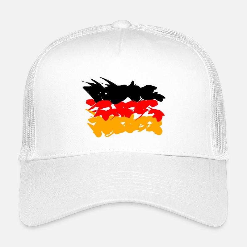 Drapeau de l’Allemagne Graffiti Design - Casquette trucker enfant - blanc