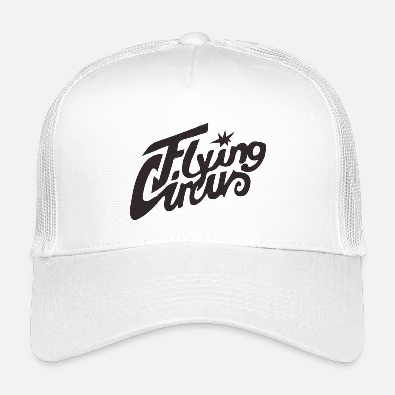 „Flying Circus” Vintage Script - Kinder Trucker-Cap - Weiß