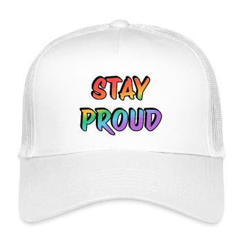 Restez fiers - Casquette trucker enfant - blanc - Devant