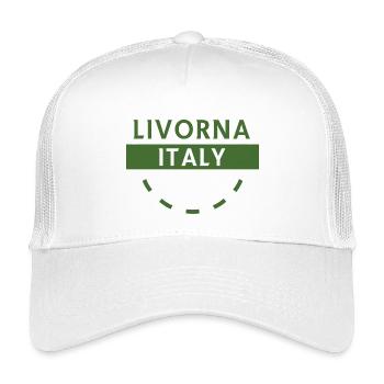 Livorna Italien Grünes Logo - Kinder Trucker-Cap - Weiß - Vorne