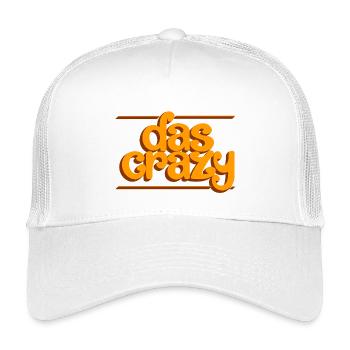 Das crazy - Kinder Trucker-Cap - Weiß - Vorne