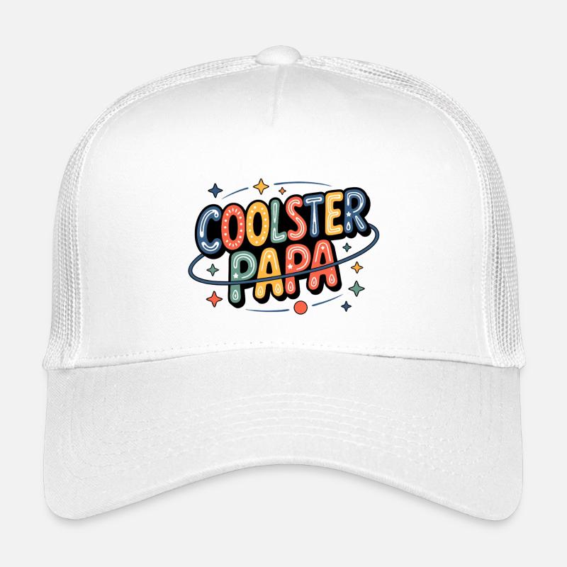 Papa le plus cool néon rétro Casquette trucker enfant