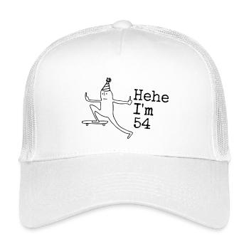 54. Geburtstag Geschenk lustig 54 Jahre 54th  - Kinder Trucker-Cap - Weiß - Vorne