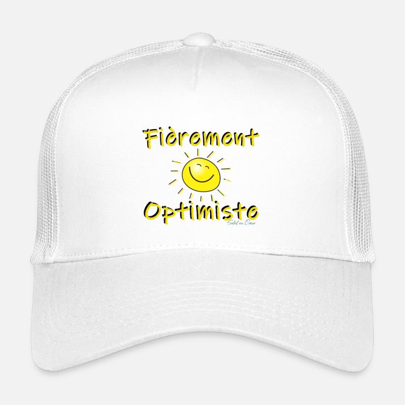 Fièrement Optimiste - Casquette trucker enfant - blanc