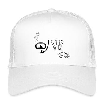 Scuba diving - gift idea - Kids’ Trucker Cap - white - Front