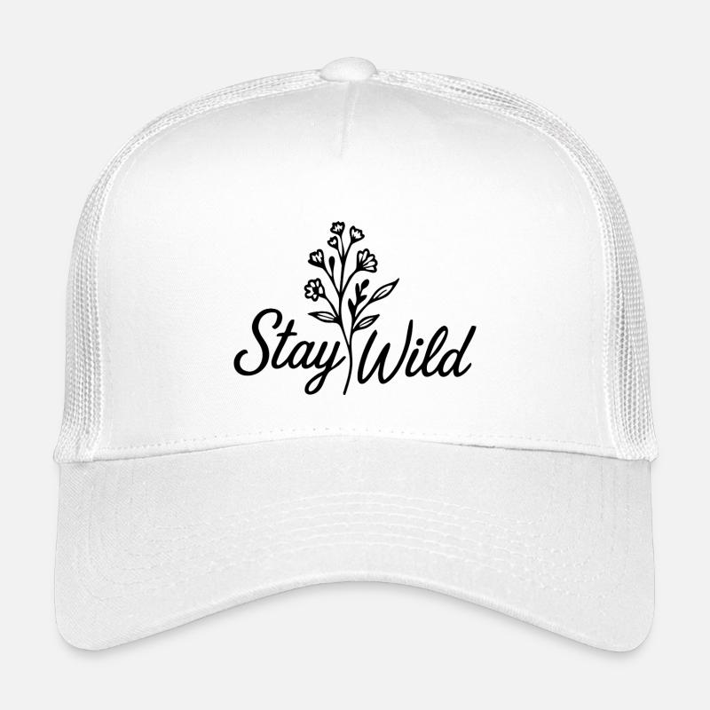 Restez sauvage - Casquette trucker enfant - blanc