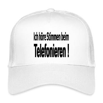 téléphone - Casquette trucker enfant - blanc - Devant